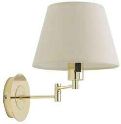 Lindby - Pola Lampa Ścienna Cream/Polished Brass