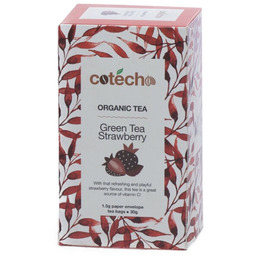 Herbata zielona Cotecho Green Tea Strawberry 20x1,5g