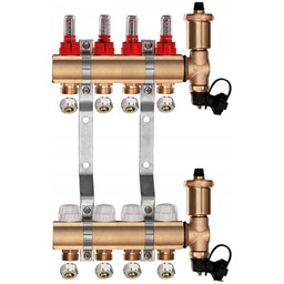 Rozdzielacz do ogrzewania podłogowego C.o 4 Złączki Pex