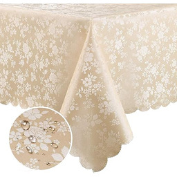 smiry Prostokątny obrus, wodoodporne wytrzymałe winylowe obrusy, zmywalny,