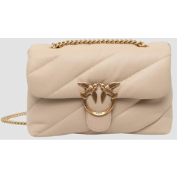 PINKO Beżowa listonoszka damska Love Puff Classic