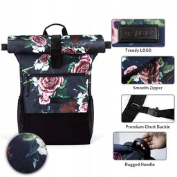 Wodoodporny plecak miejski Rjeu 17,3" z portem Usb,