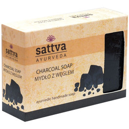 SATTVA_Body Soap indyjskie mydło z węglem Charcoal 125g