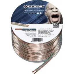 Oehlbach Speaker Wire SP-7 (202) 2x0,75mm 20m Transparent