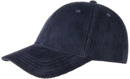 Czapka Bejsbolówka Basic Corduroy, niebieski, One Size