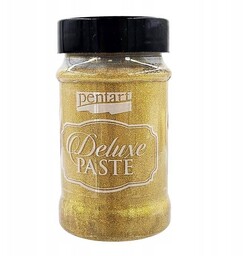PASTA DELUXE kremowa metaliczna złota 100ml - Pentart