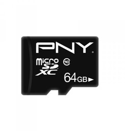 PNY Karta MicroSDHC 64GB P-SDU64G10PPL-GE