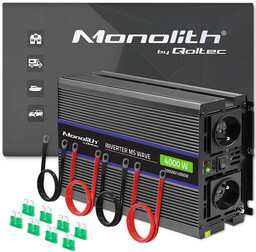 Qoltec Monolith 4000 MS Wave 12V na 230V
