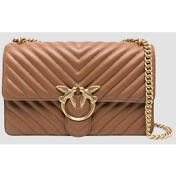 PINKO Brązowa listonoszka damska Love One Classic