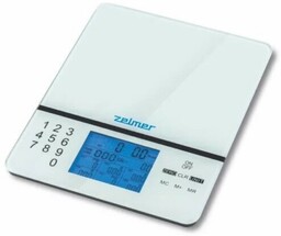 Zelmer, Waga kuchenna, ZKS1500N, biała, 5 kg