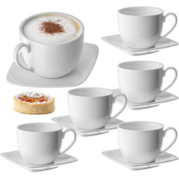 Filiżanka ze spodkiem Fraisse 250ml 6szt owalna