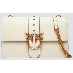 PINKO Biała listonoszka damska Love One Classic ST.