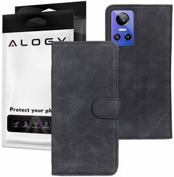 Etui z klapką portfel Alogy magnetyczne skórzane