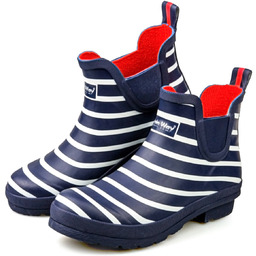 Sztyblety damskie w paski, kalosze Rain Way by