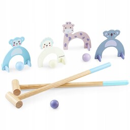 Drewniany zestaw do gry w Krykieta - rodzinna