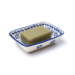 Mydelniczka ręcznie robiona - niebieska, rozmiar - 13x9x3.5cm