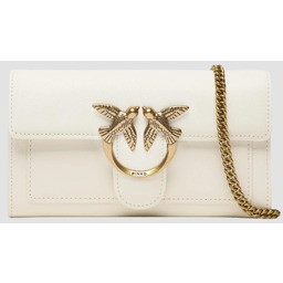 PINKO Biała kopertówka damska Love One Wallet C