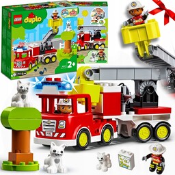 ZESTAW KLOCKÓW LEGO DUPLO STRAŻ POŻARNA AUTO WÓZ