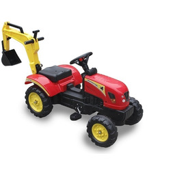Traktor z Łyżką czerwony Pedały
