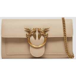 PINKO Beżowa kopertówka damska Love One Wallet C