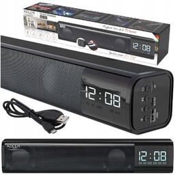 GŁOŚNIK RADIOBUDZIK ZEGAR BUDZIK Bluetooth Stereo 1200 mAh