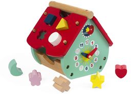 Janod - Baby Forest Wooden Shape Sorter House