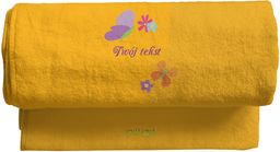 Duży Ręcznik Motylki + Twój tekst 140x70