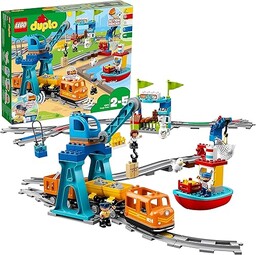 LEGO DUPLO 10875 Pociąg Towarowy, Kreatywna Zabawka, Zestaw