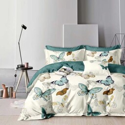 Pościel Satynowa z Mikrofibry Dwustronna Elena Motylki 520