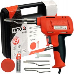 Lutownica Transformatorowa 180W Groty Cyna Kalafonia Walizka Zestaw