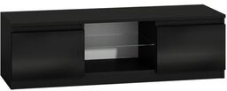 Szafka pod telewizor, stolik rtv, 120x40x36 cm, czerń,