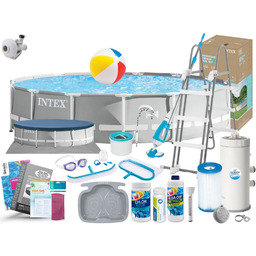 Basen Intex 457x107 Ogrodowy Stelażowy 26724 22w1
