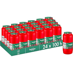 Bolsius Znicz czerwony 24 szt. długość czasu palenia