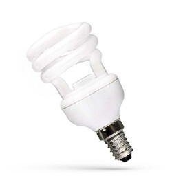 ŚWIETLÓWKA KOMPAKTOWA E-14 8W 8000H HALF SPIRAL T2