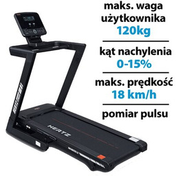 HERTZ Bieżnia elektryczna Run Master 2.0 1470W 18km/h