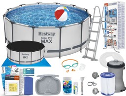 Basen Bestway 366x122 Ogrodowy Stelażowy 56420 18w1