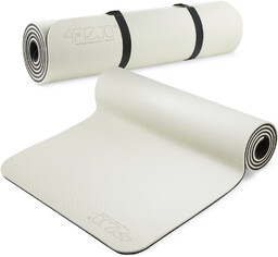 Mata do ćwiczeń TPE 10mm szaro/czarna Mata