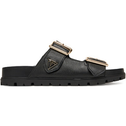 Klapki Guess FLTFST LEA03 Czarny