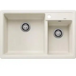 Blanco LEGRA 8 526227 Granitowy Biały Zlewozmywak prostokątny