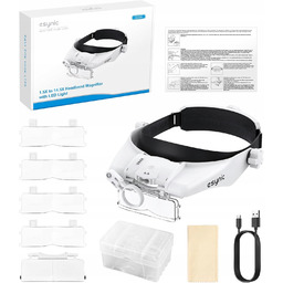 Lupa Z Komfortowym Dopasowaniem Okulary Powiększające Led Opaska