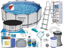 Basen Bestway 366x122 Ogrodowy Stelażowy 56420 20w1