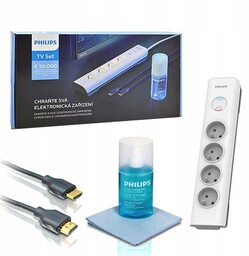 Zestaw Listwa Przepięciowa Kabel Hdmi Płyn Philips