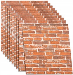 x10 Panel Panele Ścienne 3D Samoprzylepne Tapeta Cegła