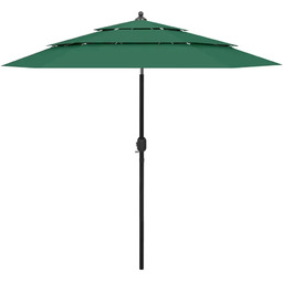 Edinos Zielony parasol ogrodowy trzypoziomowy C9-L10