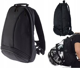 Plecak motocyklowy na laptop kask wodoodporny czarny wytrzymały