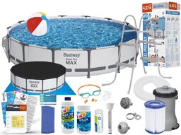Basen Bestway 427x84 Ogrodowy Stelażowy 56595 18w1