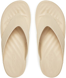 Japonki Crocs Getaway Groove Platform Flip 210700 Beżowy