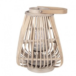 Rattanowy Lampion Beżowy B Clayre & Eef