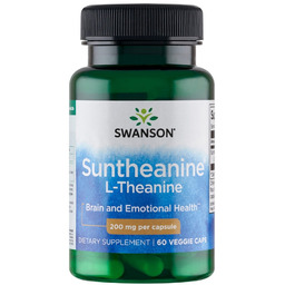 Swanson L-Teanina, 200mg, 60vcaps, suplement diety, ref.SWU816