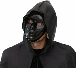 Maska na Halloween czarna - 1 szt.